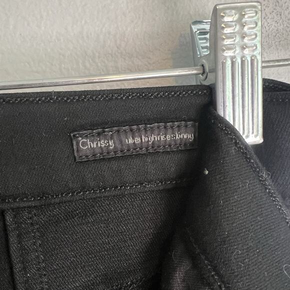 Citizens of Humanity Womens Chrissy High Rise Skinny Jeans Stretch Black Sz 27 - Picture 5 of 13